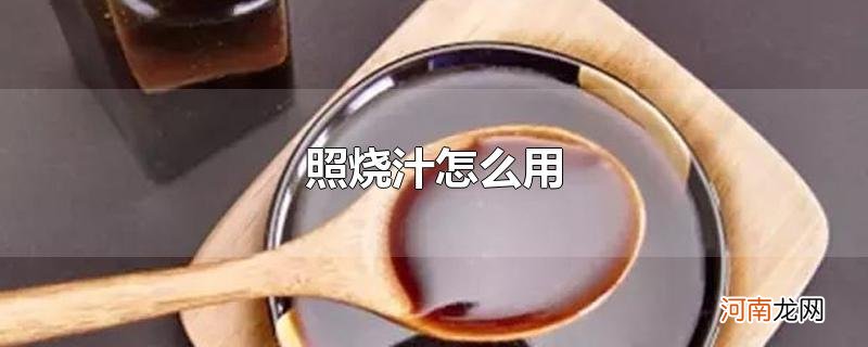 照烧汁怎么用