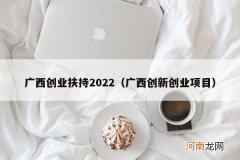 广西创新创业项目 广西创业扶持2022