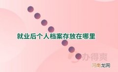 个人档案在哪里查询 个人档案在哪里