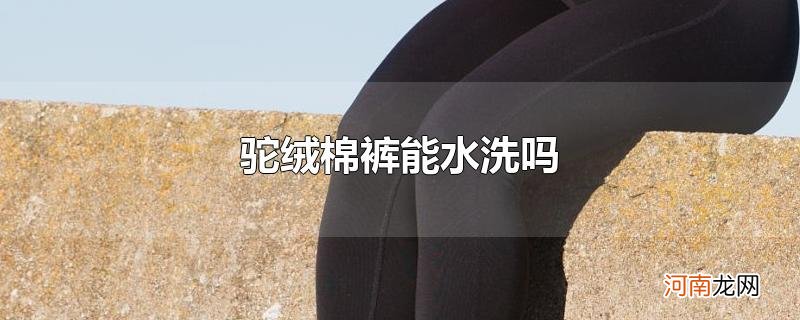 驼绒棉裤能水洗吗