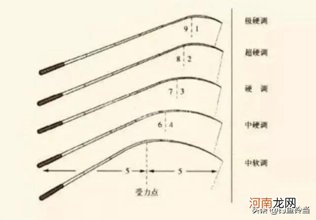 鱼竿调性和硬度的区分