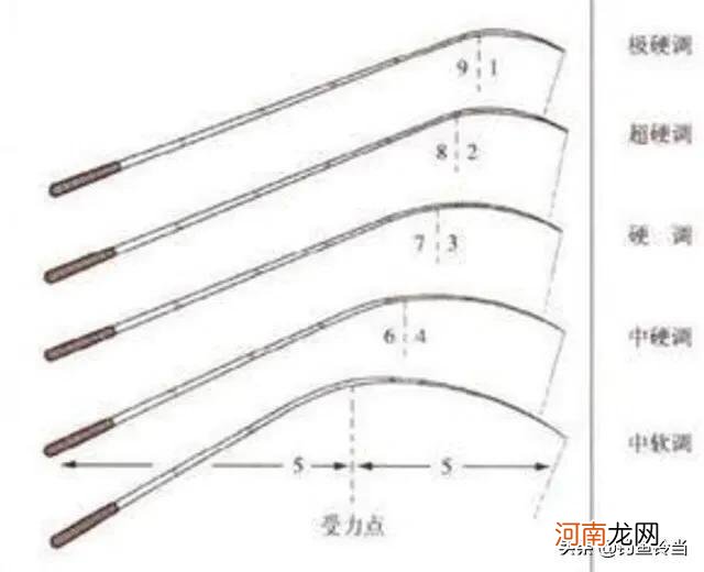 鱼竿调性和硬度的区分