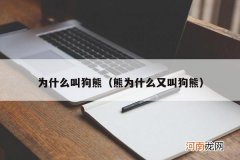 熊为什么又叫狗熊 为什么叫狗熊