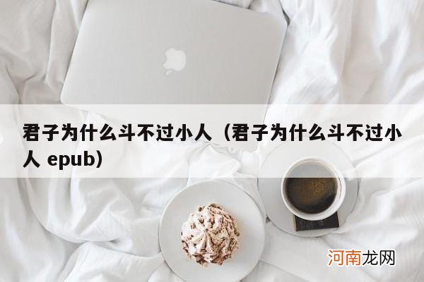 君子为什么斗不过小人 epub 君子为什么斗不过小人