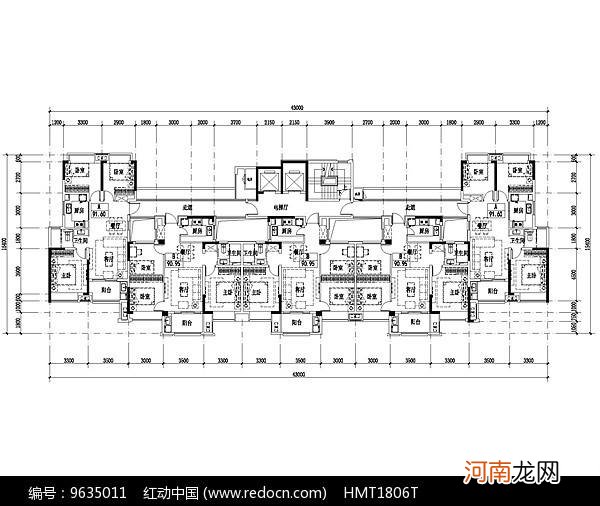 小高层户型图,小高层户型图一梯两户面积