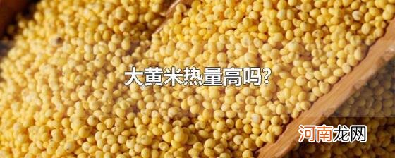 大黄米热量高吗?