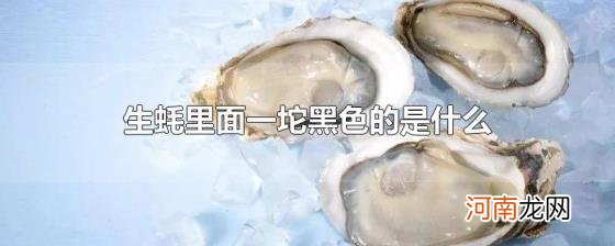 生蚝里面一坨黑色的是什么