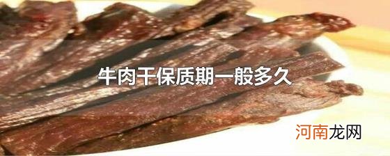 牛肉干保质期一般多久