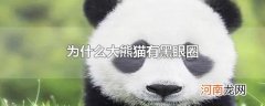 为什么大熊猫有黑眼圈