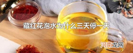 藏红花泡水为什么三天停一天