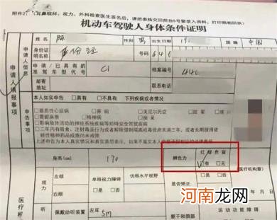 驾驶证换证视力不合格